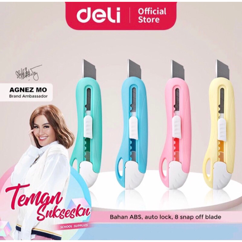 

Deli Cutter Sekolah, Design untuk Anak-anak, Bahan ABS, Silet 55mm Dengan Gantungan 2024