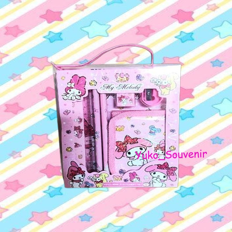 

Stationary Set My Melody Paket Belajar Melody Alat Tulis Set My Melody Sanrio Lengkap Dengan Dompet