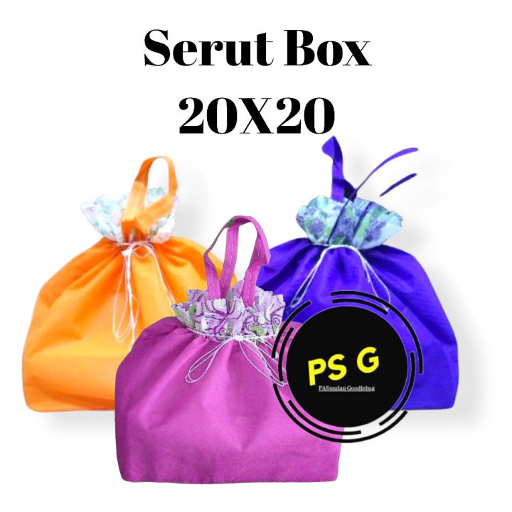 

Diskon Sale Tas box nasi hajatanspunbond serut 2x2isi 12pcs