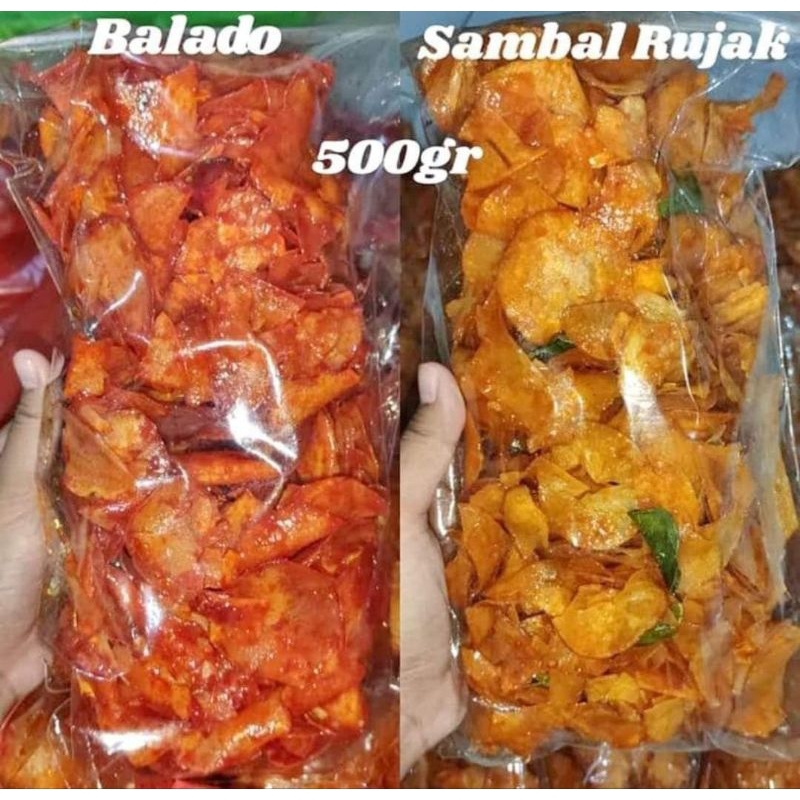 

KERIPIK SINGKONG BALADO 500gr