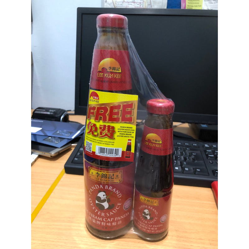 

Saos Tiram Cap Panda 770gr free 255gr / Lee kum kee