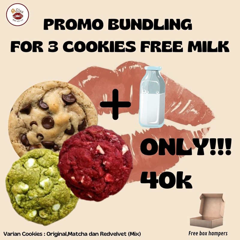 

PAKET BUNDLING FOR 3 COOKIES FREE MILK 60ml !!!