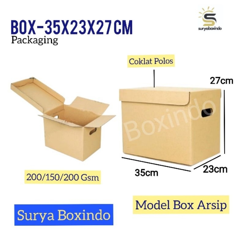 Box Arsip 35x23x27 cm/Kardus Arsip(Storage) /Kardus File/BoxFile/Document/Arsip/File