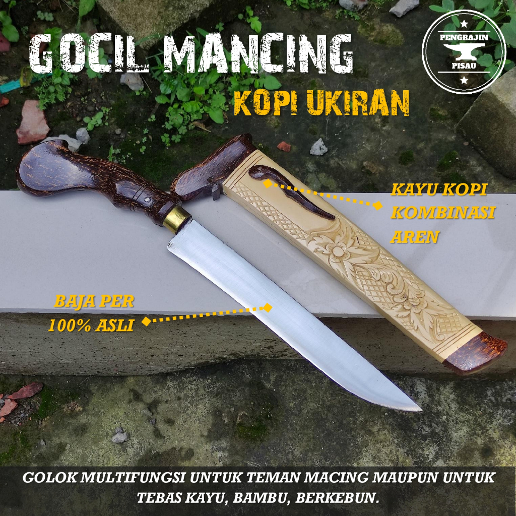 Gocil Pisau Kecil Teman Mancing Multifungsi