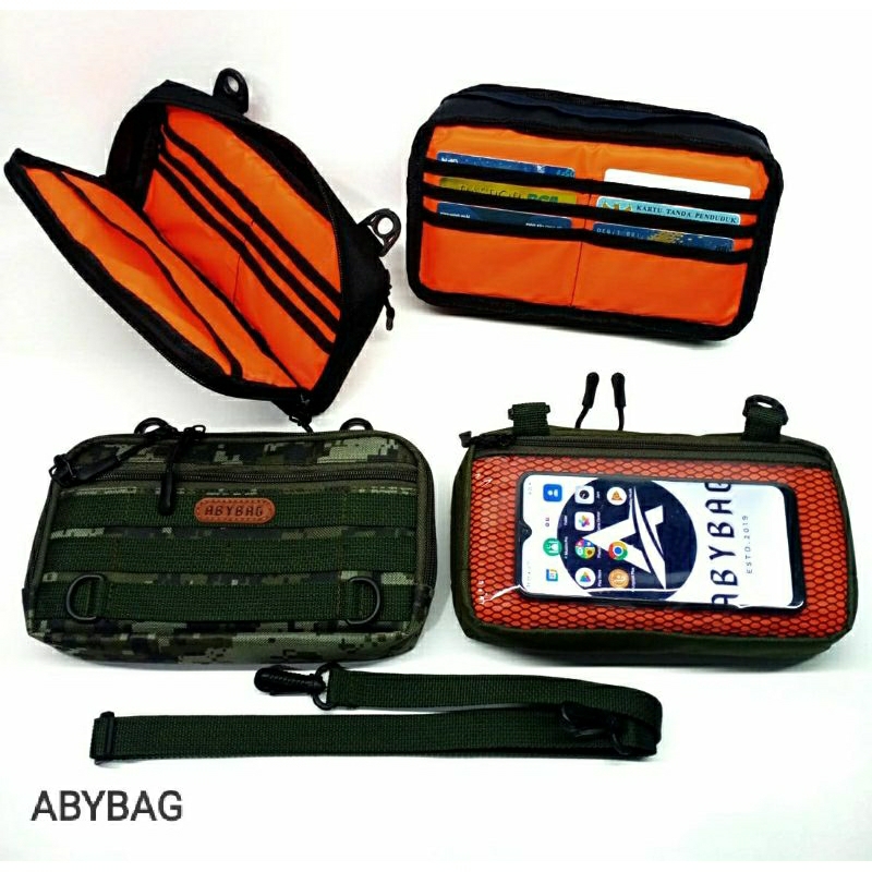 Tas selempang pria/tas hp pria/dompet HP kartu bisa touchscreen