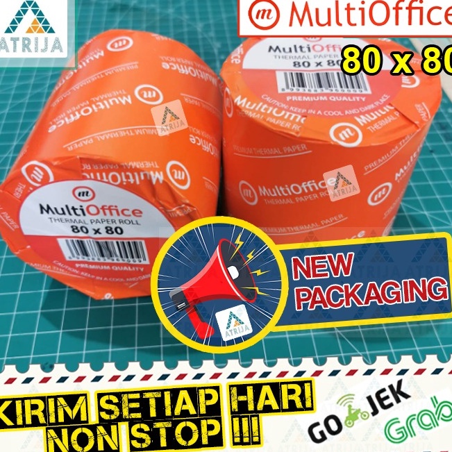 

Kualitas Handal Thermal Paper Roll MULTI OFFICE 8x8 Kertas Thermal Kertas Struk Kasir MULTIOFFICE 8