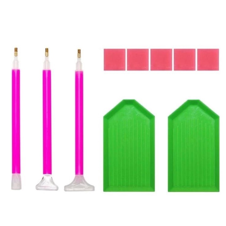 

Super Delivery Tools Set Alat 5D Diamond Lukisan Aksesoris Pena Mosaik Lem Pena Kit