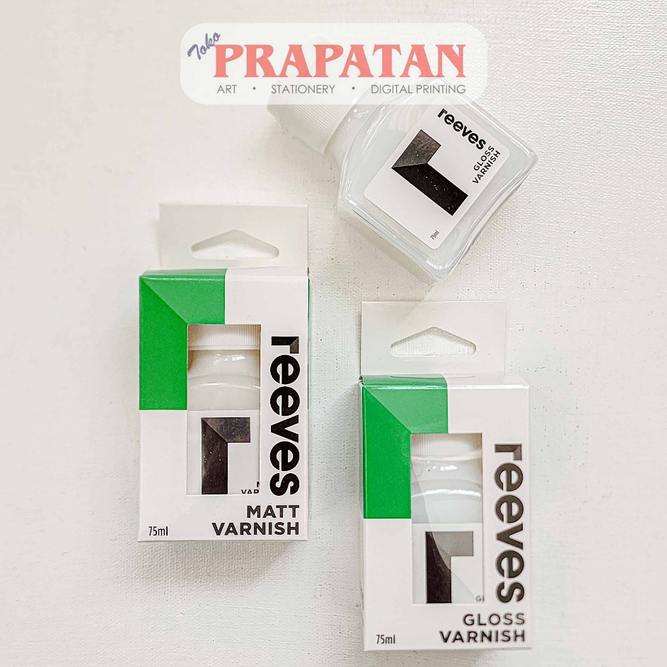 

Ready Favorit Reeves Acrylic Varnish 75ml Varnish Cat Akrilik