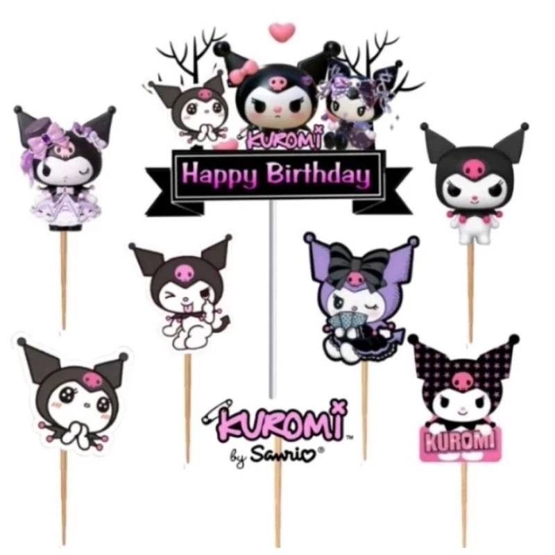 

TOPER KUROMI ATAU CINAMOROL KARAKTER TUSUK MURAH/HIASAN KUE ULANG TAHUN