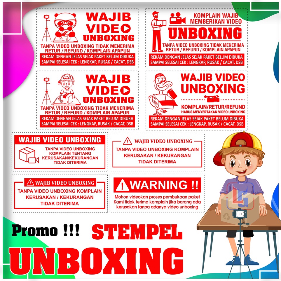 

Promo Stok Stempel Video Unboxing Paket