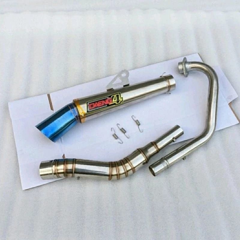 KNALPOT RACING DAENG4 UNTUK VIXION SATRIA FU VERZA SONIC MX CB150R DLL