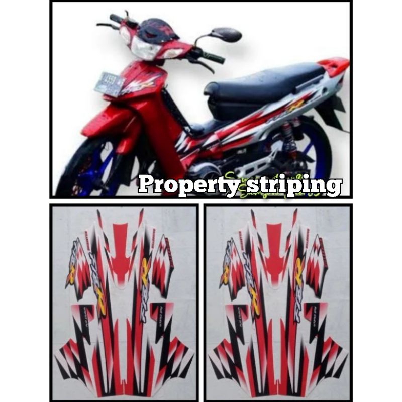 lis sticker striping FIZ R milenium warna merah