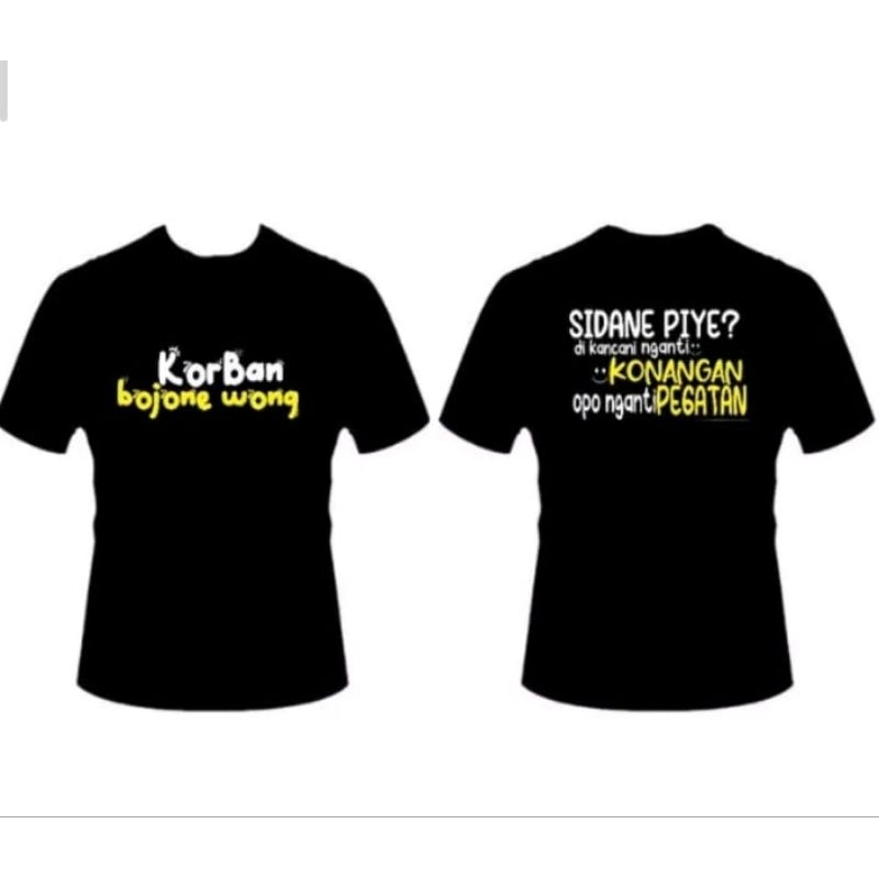 KAOS KORBAN BOJONE WONG SIDANE PIYE?