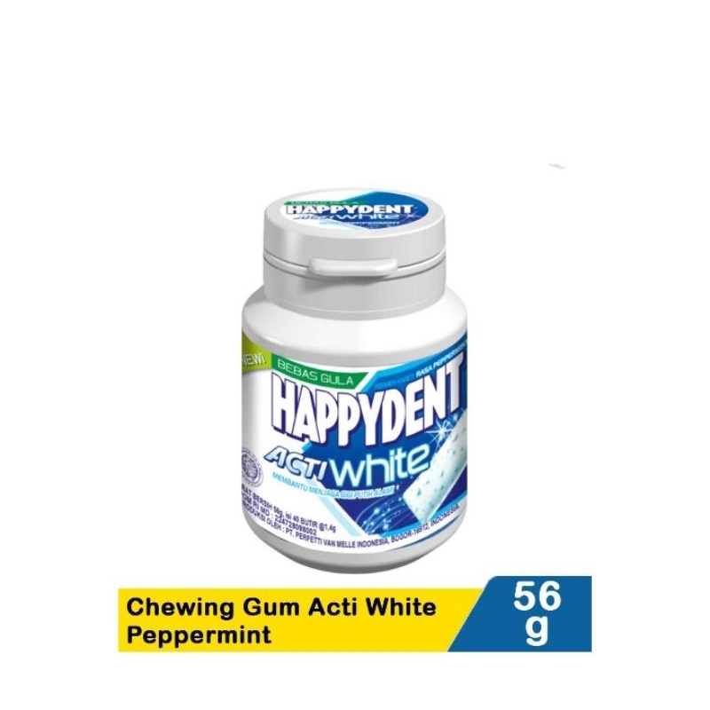 

Happydent Chewing Gum Activ WhitePeppermint 56G