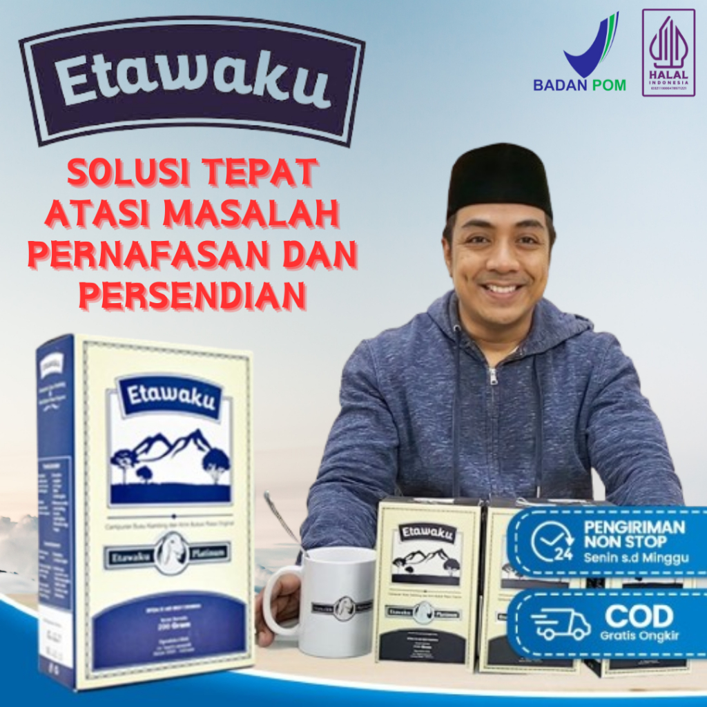 

Etawaku Platinum Susu Kambing Etawa Original 1 Box - Susu Solusi Masalah Pernafasan, Nyeri Sendi & Nyeri Tulang