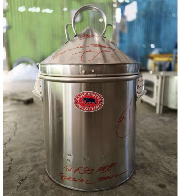 Dandang Nasi Aluminium 8kg 10kg 12kg