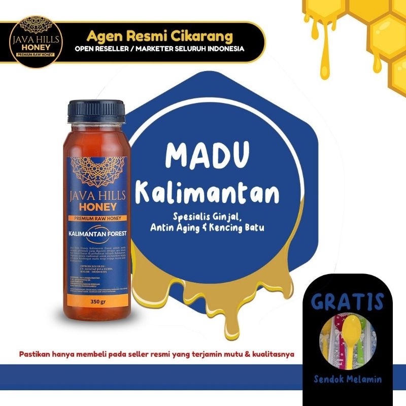 

JAVA HILLS HONEY MADU MURNI RAW ASLI 100% KALIMANTAN FOREST 330 GRAM PREMIUM BISA COD BAYAR DITEMPAT