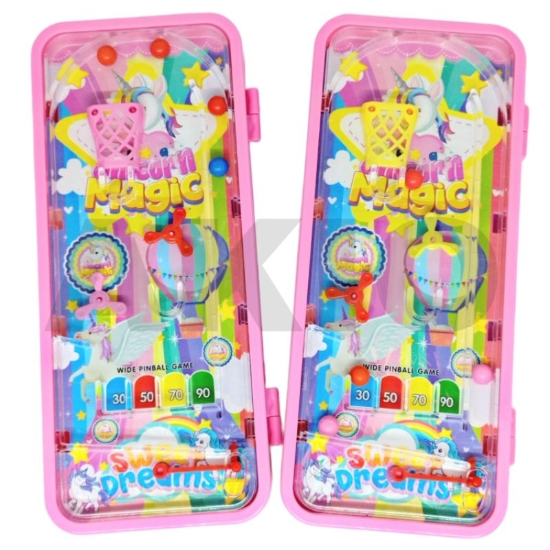 Tempat Pensil Anak Perempuan Cewe Karakter UNICORN PONY PEGASUS PINBALL Kode Kunci Kotak Lucu Murah 