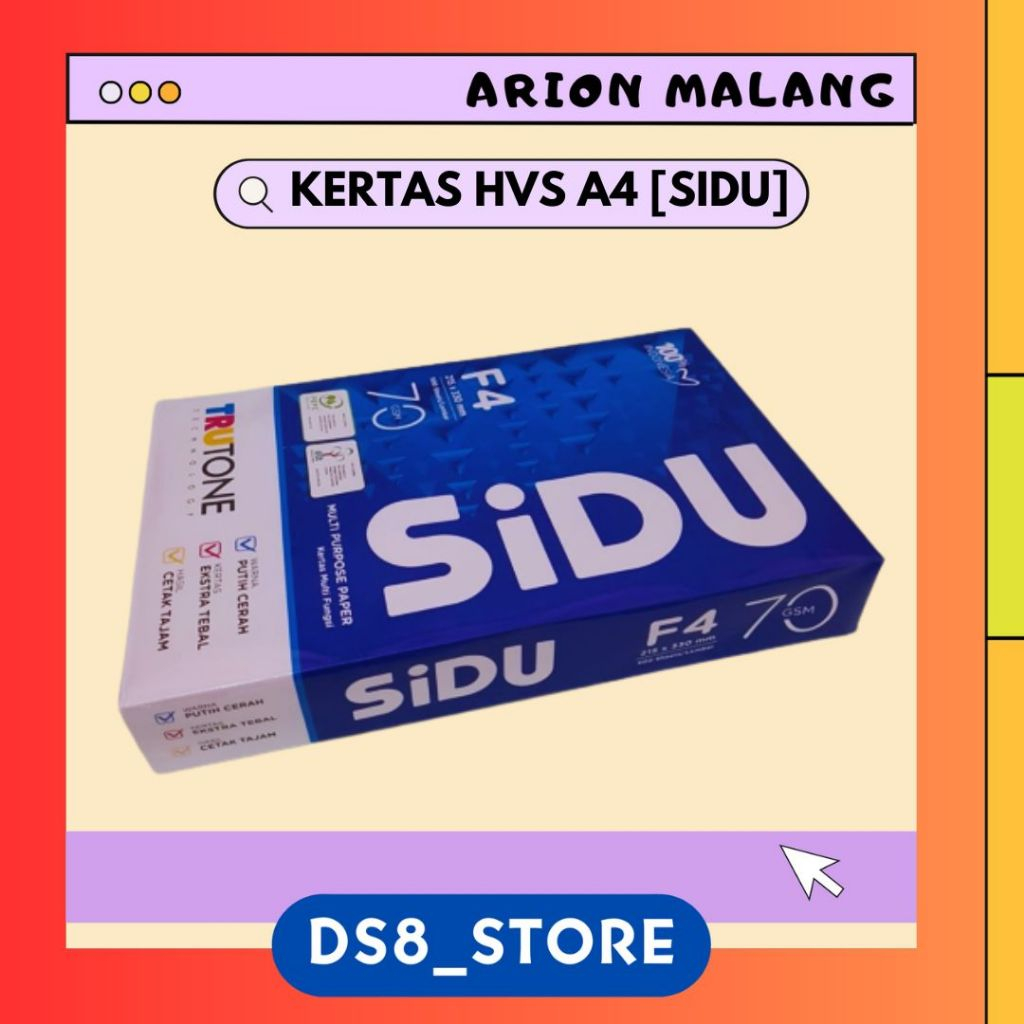 

Kertas HVS 70gsm SIDU [PER-RIM]