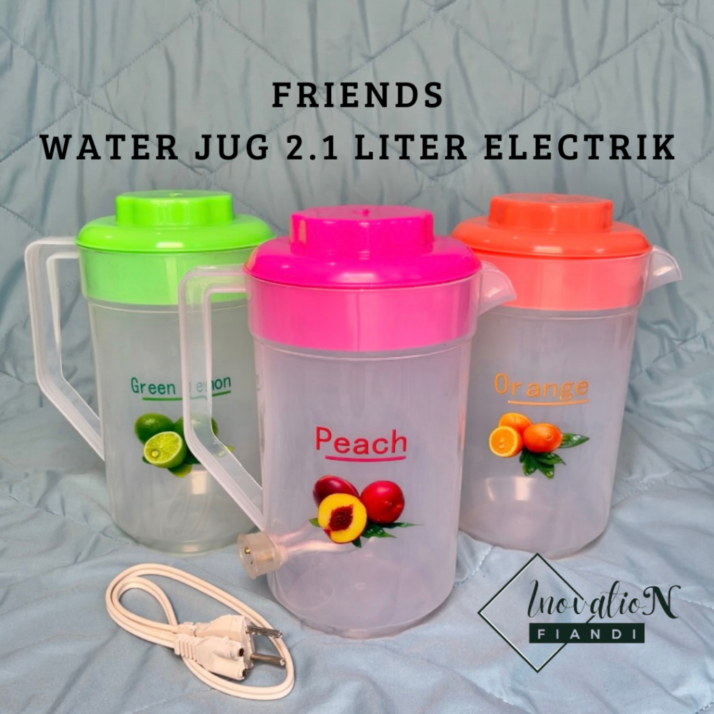 TEKO LISTRIK PLASTIK FRIENDS 2,1 L / MUG LISTRIK 2,1 L SNI (listrik)
