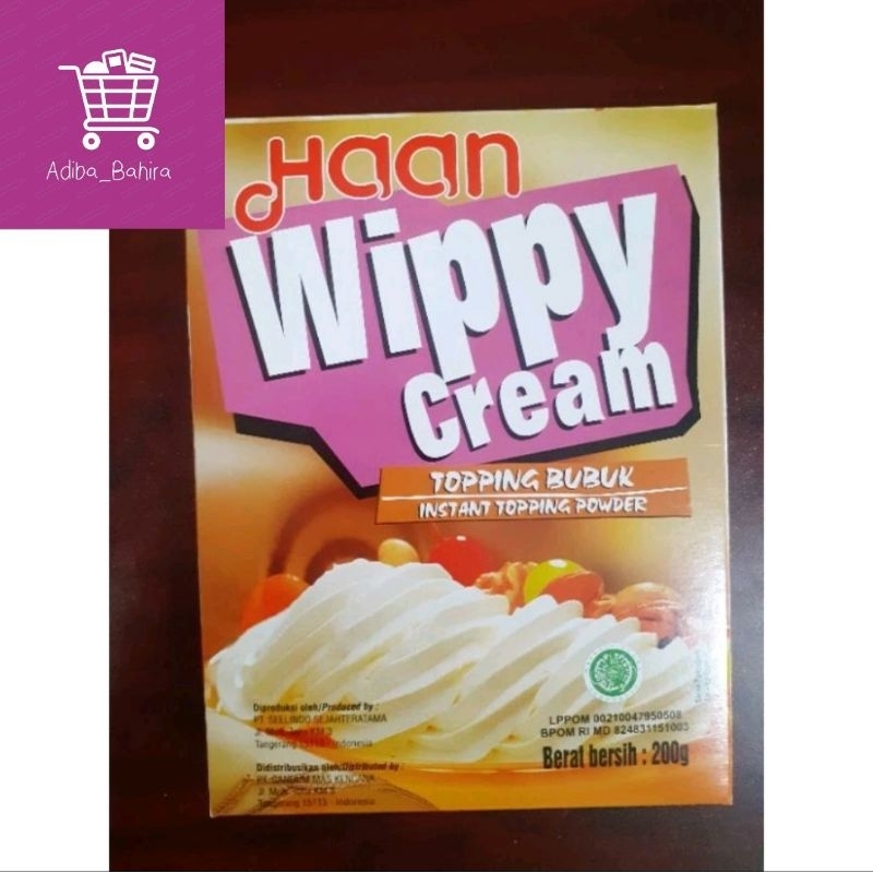 

HAAN WIPPY CREAM 200 GR