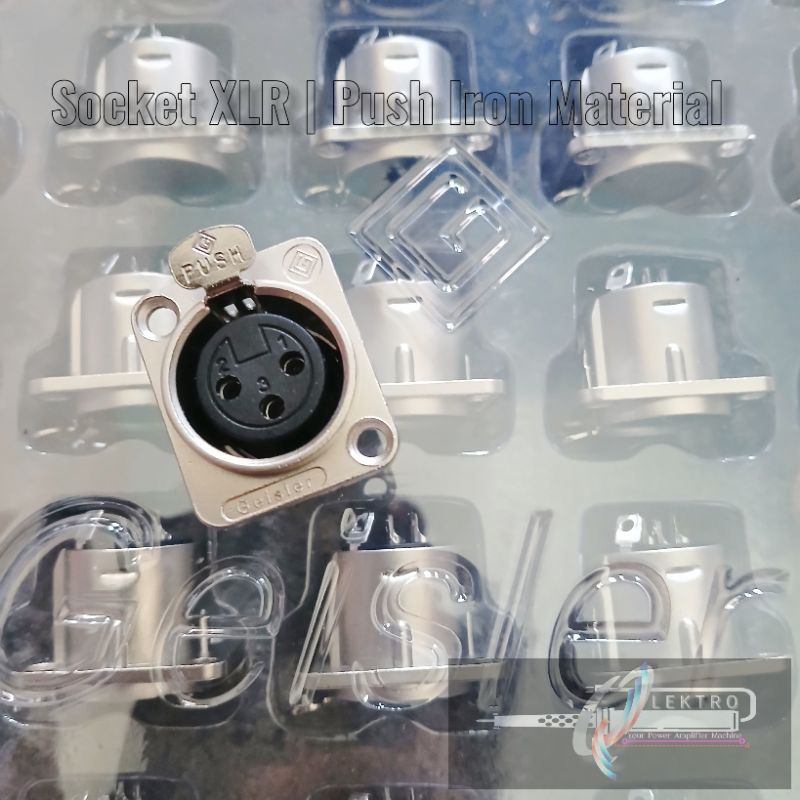 Socket XLR | Push Iron Material | Socket Input | Soket Input XLR | Canon cewek