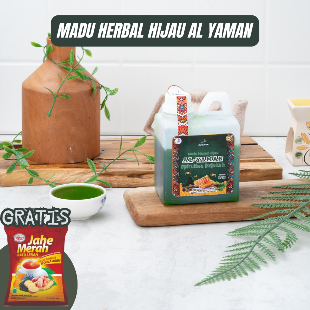 

Al-Yaman - Madu Herbal Hijau 500gram Tuntas Atasi Penyakit Lambung Madu Herbal Hijau Untuk Maag Gred Dan Asam Lambung 500Gram Al Yaman