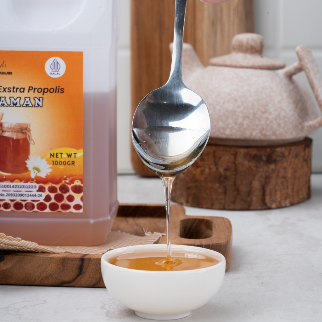 

RB22 Al-Yaman - Madu Super Exstra Propolis 1Kg Untuk Daya Tahan Tubuh dan Mengatasi infeksi Saluran