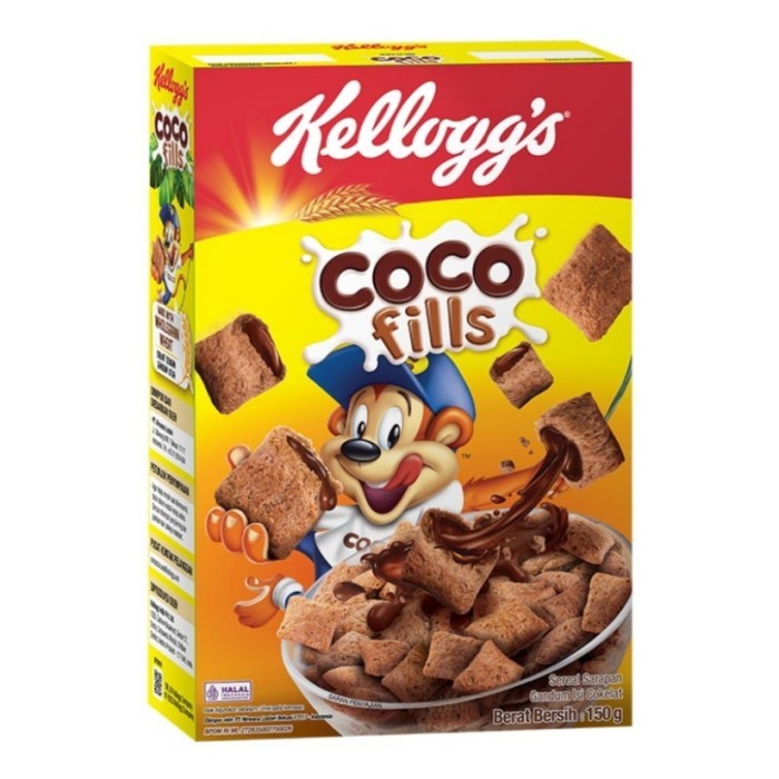 

Kellogg's Coco Fills / Sereal Sarapan Gandum Isi Cokelat 150Gr