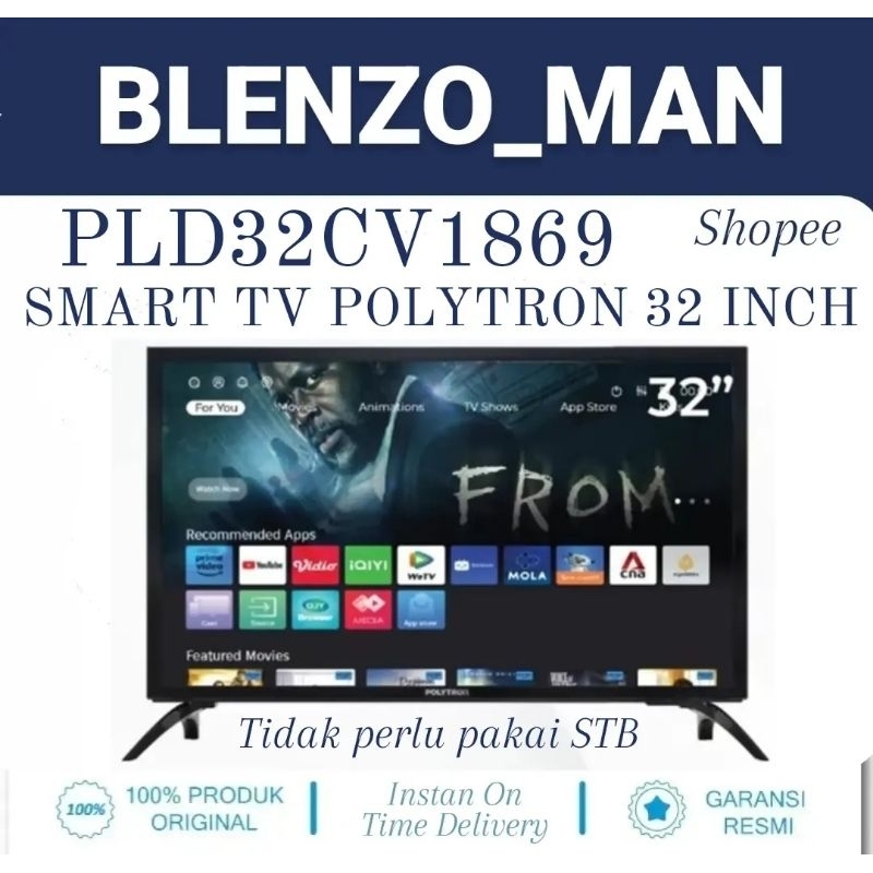 smart tv led Polytron 32 inch digital PLD32CV1869