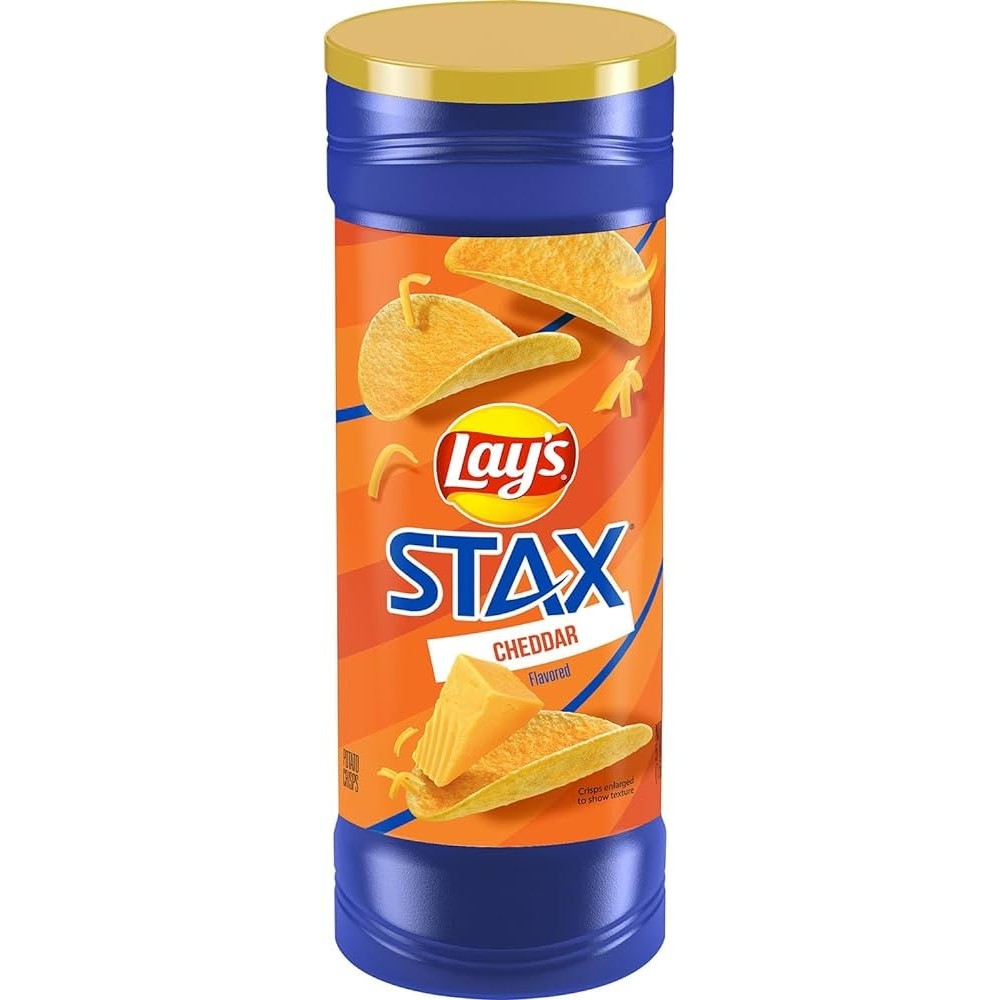 

Lay's Stax Cheddar Flavored Potato Chips 5.5 Oz