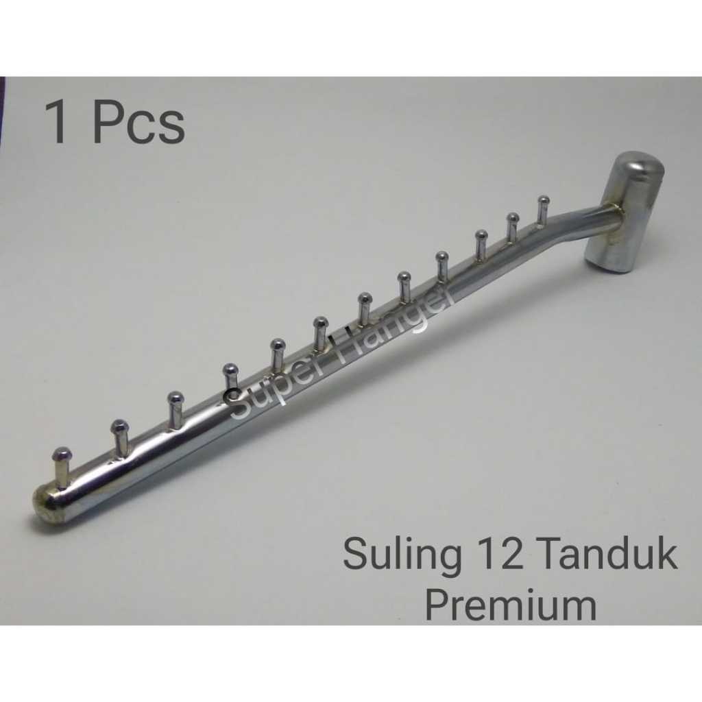 Suling Tanduk 12 Paku/Gantungan Suling Untuk Ke Gawang Baju (1 PCS)
