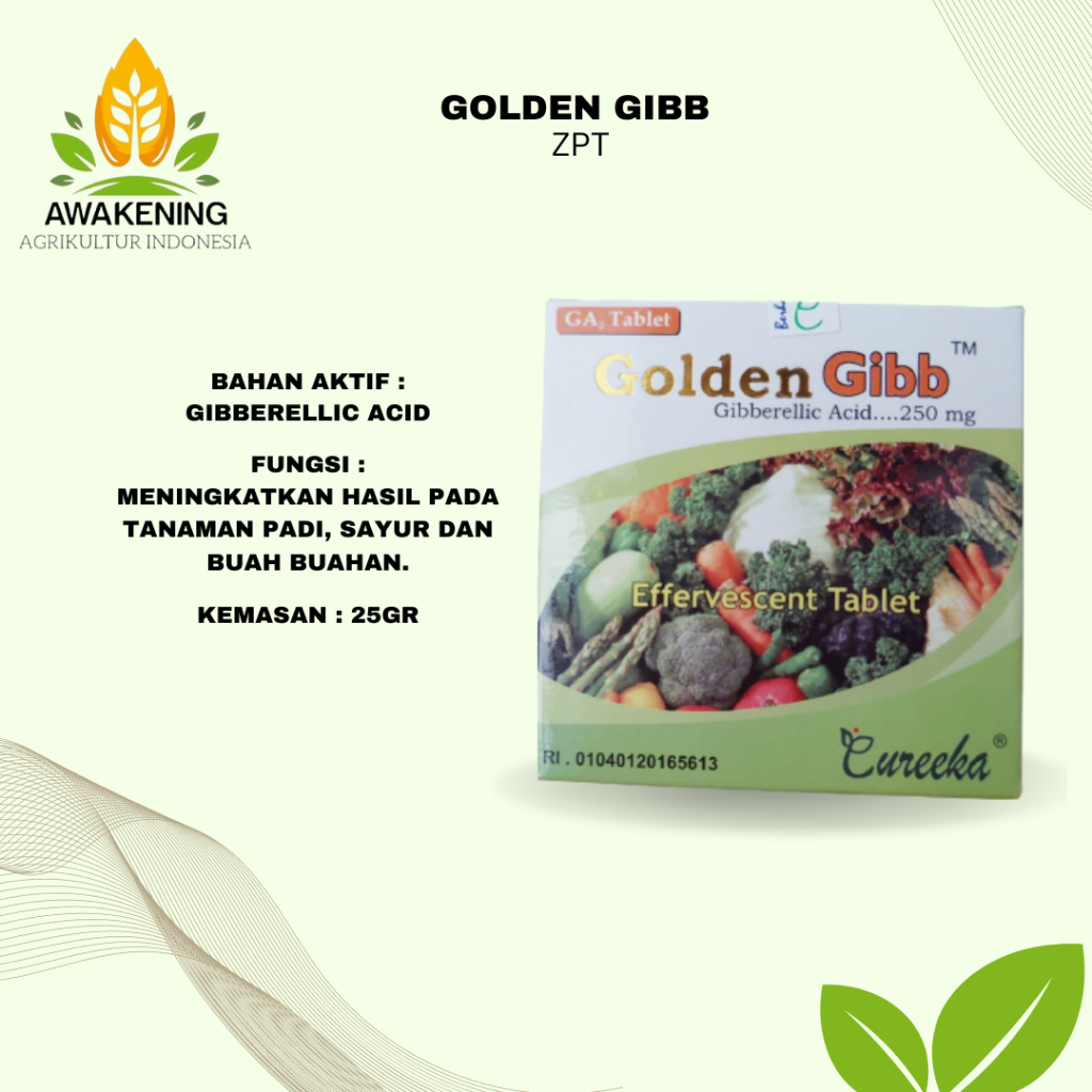 GOLDEN GIBB GA3 5 GRAM ZPT MEMPERCEPAT PERTUMBUHAN