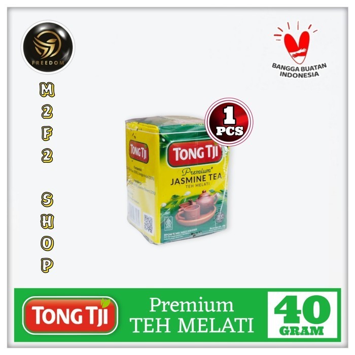 

Tong Tji PREMIUM Jasmine Tea | Teh Bubuk Melati - 40 gr (Kemasan Satuan)