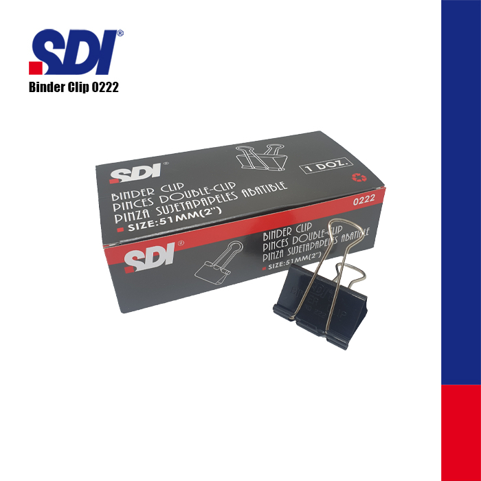 

BINDER CLIP / KLIP KERTAS / PENJEPIT KERTAS / PENJEPIT DOCUMENTS SDI 260 0222 - 1 PCS