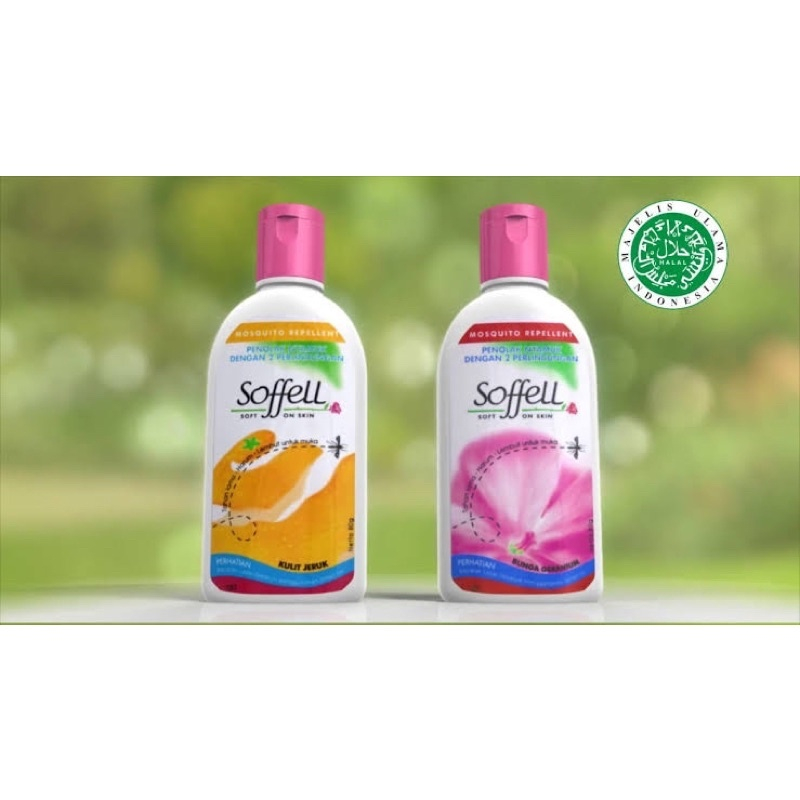 Soffell Penolak Nyamuk Botol 60g-