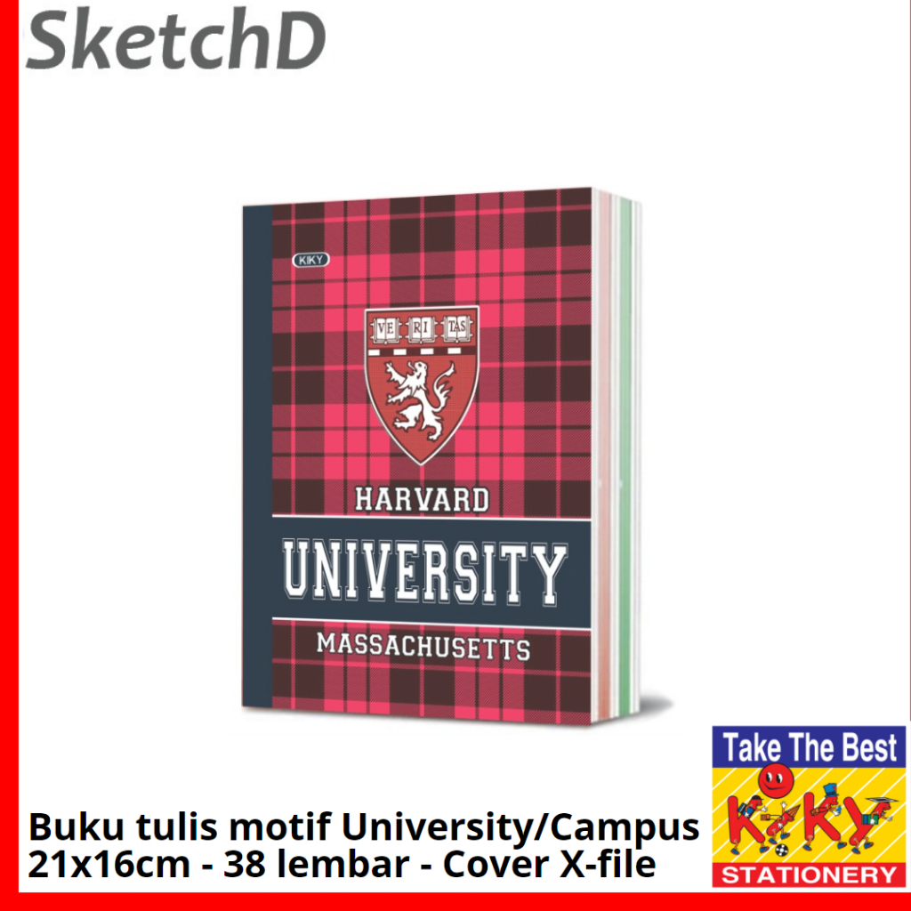 

Buku Tulis Kiky x-file cover plastik 38 lbr 21 x 16 cm note book