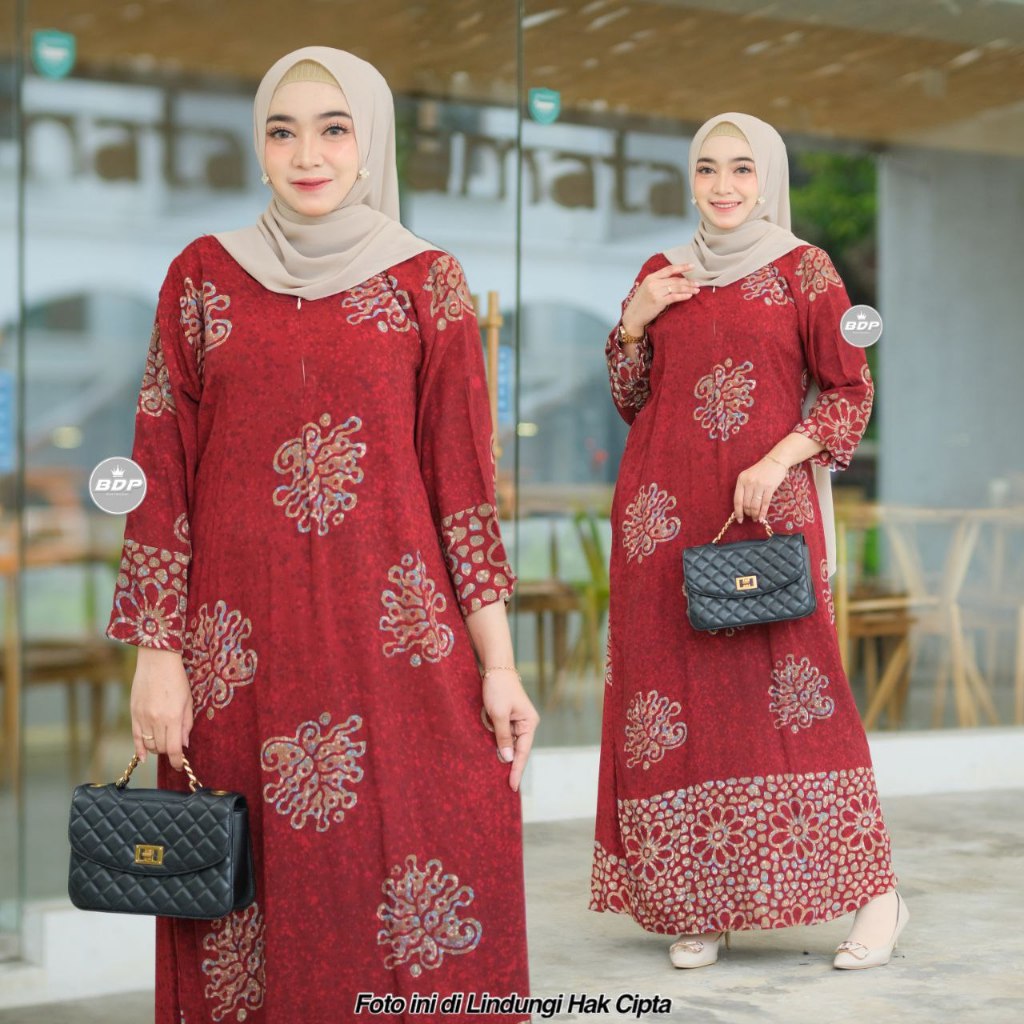 DIANPUTRI DASTER ARAB | GAMIS JEJE | RAYON SUPER GRADE A ORI MODEL RESLETING DEPAN BUSUI & BUMIL LD 110-syakila 22