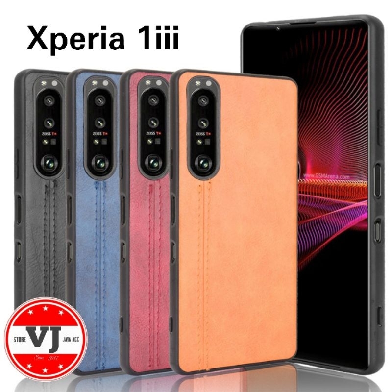 Leather Case Sony Xperia 1 Mark III Softcase Motif Kulit Xperia 1iii