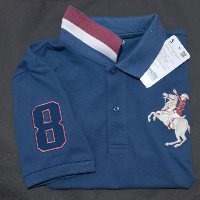 ( NO COD )  baju kaos kerah pria Napoleon polo giordano original