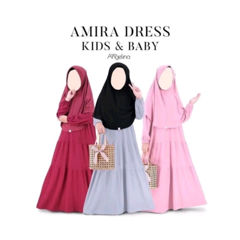 Amira Dress Kids Grey size 2-4 Atelier Angelina