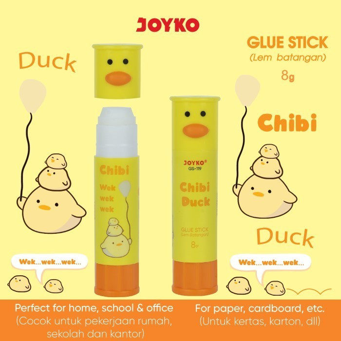 

Glue Stick Lem Batang Joyko GS-119 8gr Chibi Duck