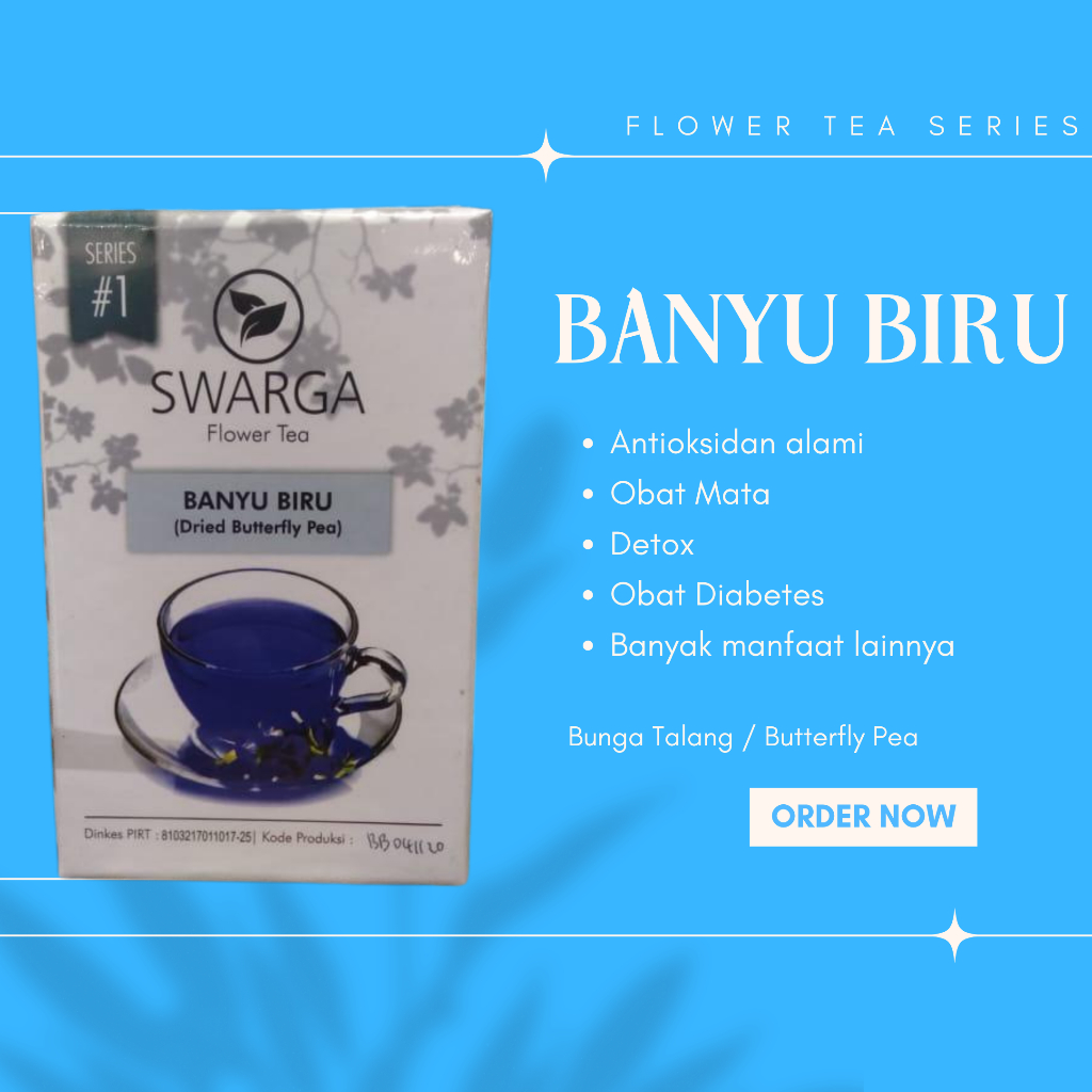 

Premium Flower Tea Series #1 - Banyu Biru - Teh Bunga Telang