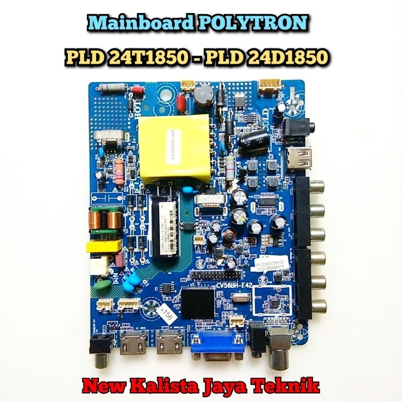 MAINBOARD TV POLYTRON PLD 24T1850 24D1850 ORIGINAL CV56BH-E42 MB 24D1850 24T1850 MOTHERBOARD PLD24T1