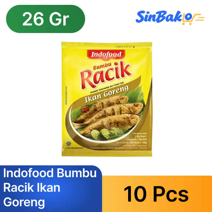 

Indofood Bumbu Racik Ikan Goreng 26gr (10 Pcs)