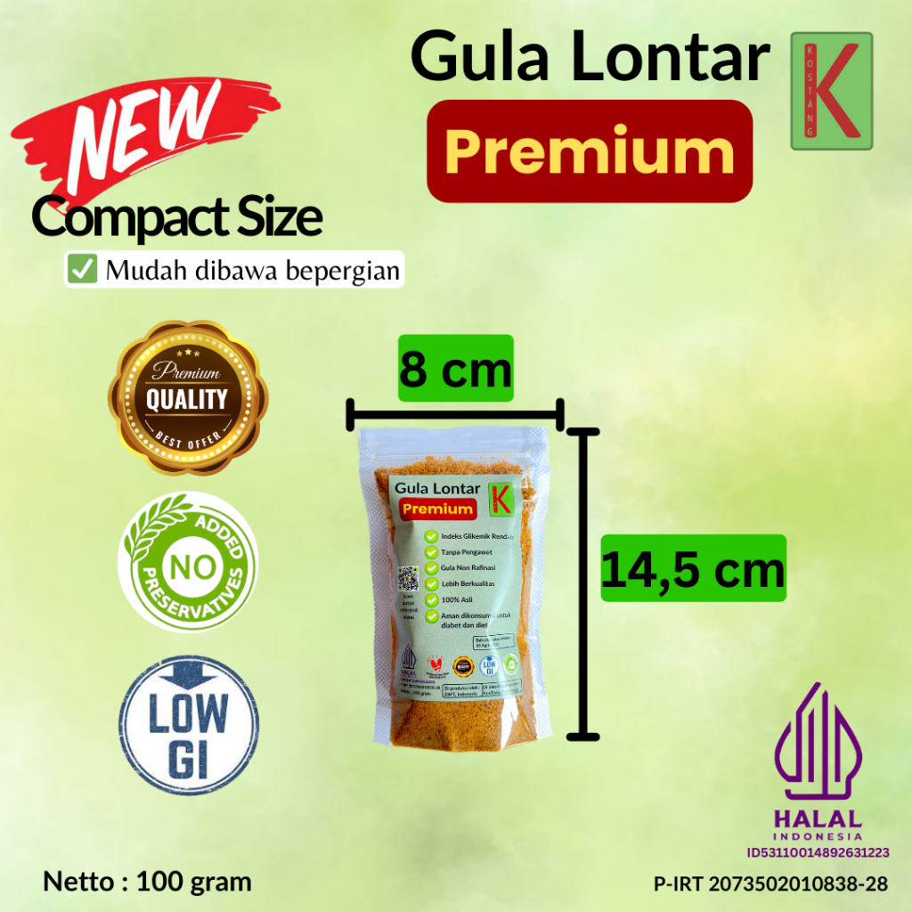 Kostang Gula Lontar Pemanis Alami Tanpa Pengawet 100 Gr-Cocok untuk Memasak,Baking Kue,Minuman,Buah