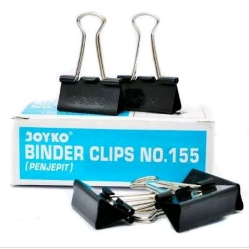 

(12pcs) Binder Clip Joyko 155 / Binder Clip 155 /Penjepit kertas