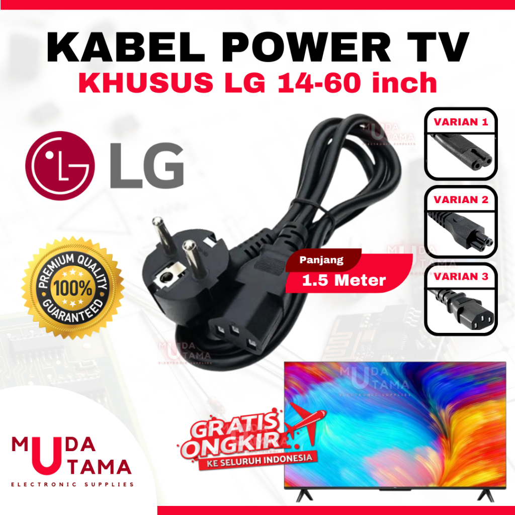 KABEL LISTRIK TV LG LCD LED PLASMA | COK KABEL TV LCD LG | COK KABEL TV LED LG | COK KABEL TV PLASMA