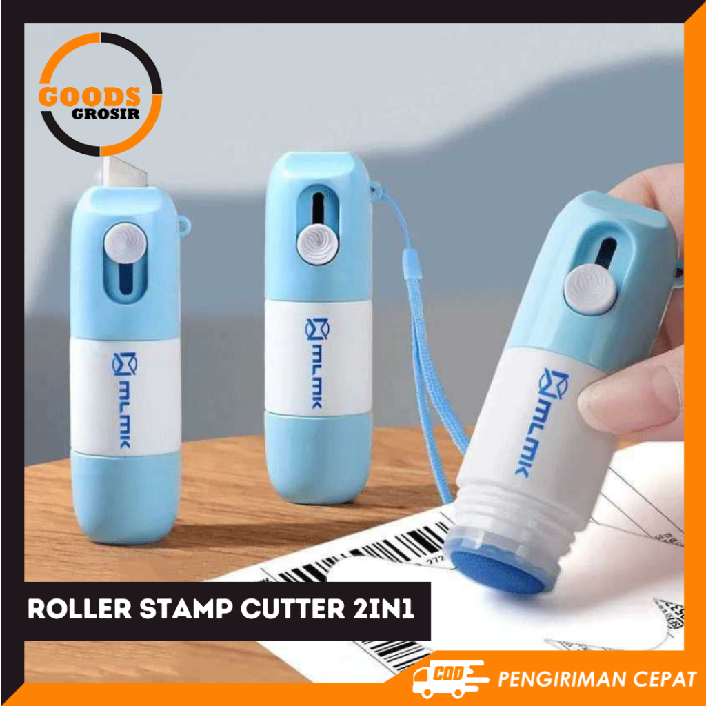 

Goods Stempel Penghapus Resi 2in1 Cutter | Roller Stamp Cutter 2in1 | Cutter + Penghapus Alamat
