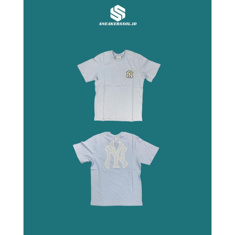 MLB NY Yankees Monogram Mega Logo Tee Blue
